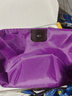 【限时最低价】手提包个性手拿包大容量高级糖化妆包旅行包饺子包 紫色 一个装 实拍图