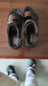 星头啄木鸟100%全牛皮凉鞋男2025新款夏季男士真皮软底休闲凉拖两用沙滩鞋子 XT9801棕色 44 实拍图
