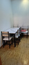 木如金镶轻奢餐桌椅组合现代简约小户型钢化玻璃子吃饭家用快餐饭店出租房 黑腿+白面+白玻配6把硬椅 120cm *宽70cm*高75cm 实拍图