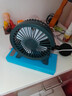 【多彩选择】迷你办公室桌面小风扇超静音台式大风量插电风扇桌面小风扇静音usb电风扇小风力 【军绿色】降噪电机 静音午休 实拍图