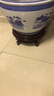伊莲鱼缸花瓶高脚底座陶瓷木质制木托树脂瓷器奇石工艺品花盆架子摆件 直径36CM高15.5cm左右 实拍图