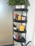 天浴沐歌角架卫生间置物架落地洗手间厕所浴室三角角落收纳架夹缝多层厨房 2层【台面款】黑色 实拍图
