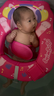 鲸保（Kingpou）婴儿游泳圈0-8个月宝宝游泳圈新生儿防侧翻免充气坐圈K7910粉色 实拍图