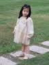 G.duck小黄鸭童装女童连衣裙春秋装2026新款儿童裙子洋气女孩宝宝公主裙 奶茶裙 90 建议1~2岁【 80-90cm】cm 实拍图