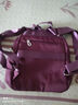 京购尼龙布双肩包女新款时尚防泼水女士背包大容量旅行包包 紫色 实拍图