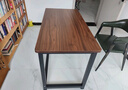 舒客艺家 电脑桌台式小户型小桌子家用学习桌写字办公书桌电竞长条桌子 【2.3cm加厚桌面】120*60胡桃色 加固电脑桌 实拍图
