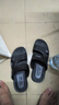 回力凉鞋男款居家休闲拖鞋户外两穿沙滩鞋舒适轻便透气HL3803黑色44码 实拍图