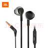 JBL T205耳机半入耳式重低音苹果小米手机通用男女生运动线控带麦可通话 黑色 实拍图