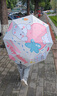皓梵洁儿童雨伞女自动伞晴雨两用7-12岁便携高颜值ins女生折叠遮阳伞 草莓兔 实拍图