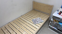 零树 实木床主卧双人床卧室家具单人床 【包安装】1m*1.9m JY-B1 实拍图