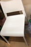 宜家（IKEA）帝奥多斯可堆叠白色餐桌椅凳子家用靠背现代简约塑料 蓝色 实拍图