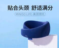 名创优品（MINISO）美颈颈托防低头U型枕旅行便携护颈脖套午睡枕靠枕 蓝色 实拍图