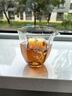 金镶玉 玻璃公杯 高硼硅耐冷耐热烤花公道杯家用分茶器功夫茶具配件 咏梅玻璃公杯 实拍图