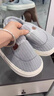 兰迪梵棉拖鞋男2025冬季新款室内居家保暖毛拖鞋女防滑加厚毛绒情侣拖鞋 灰色 42-43 【适合41-42的脚穿】 实拍图