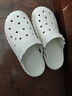 paul frank大嘴猴踩屎感凉拖鞋居家户外防滑情侣外穿女洞洞鞋沙滩凉鞋男防臭 光学白 40-41 实拍图