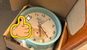 卡通静音闹钟学生用起床神器床头桌面儿童女孩男孩专用时尚小时钟 NZ316方形粉色 （13厘米） 实拍图