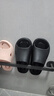 远港男士漏水镂空凉拖鞋夏季浴室洗澡速干室内防滑防臭居家用女卫生间 黑色 41-42  (适合40-41脚) 实拍图
