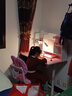 忆瞳儿童学习桌小学生家用写字书桌小孩写作业专用桌子可升降桌椅套装 80小女孩-环保桌椅-阅读架 实拍图