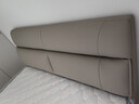 林氏家居真皮床主卧大床双人床1.8米x2米高箱储物床现代风格简约卧室PC012 烟灰色【高脚床】可选配护脊垫 1.5x2.0米  单床 实拍图