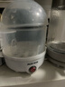 奥克斯（AUX）煮蛋器蒸蛋器多功能锅家用小型电蒸锅煮鸡蛋神器煮蛋机蛋羹迷你防干烧蒸煮一体机早餐机可煮7个蛋 双层 白色 14枚鸡蛋 实拍图