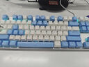 惠普（HP）GK200机械键盘有线办公游戏键盘 20种背光灯效 87键电竞键盘鼠标套装电脑外设键鼠 蓝白【青轴】冰蓝光 实拍图