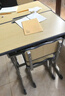 晶霄儿童学习桌椅套装作业课桌子小孩书桌写字桌学校小学生家用可升降 【校园pro款】双柱课桌+椅公主粉 实拍图