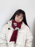 Calznklien【礼盒装】红色围巾女2025冬季新款针织围脖保暖生日礼物送女生 【雪花圣诞树】高级感礼盒装 实拍图