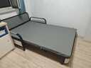葵竹冉韵折叠沙发床一体两用小户型伸缩床阳台多功能床猫抓皮客厅折叠床 太空灰+黑架 【1.28m普通款】7cm海绵 实拍图