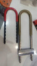 玻璃门U型锁防撬防盗锁挂锁加长锁具家用宿舍锁工具箱锁 红色26.5CM3把钥匙 实拍图