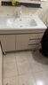 浴尚雅（YUSHANGYA）陶瓷一体盆浴室柜组合落地式洗脸盆柜实木卫生间洗 冷热水龙头 1cm 实拍图