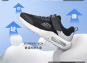 Skechers斯凯奇儿童运动鞋男童透气网鞋时尚魔术贴大童跑步鞋403748L 实拍图