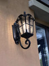 圣德艺户外壁灯防水庭院室外欧式过道楼梯别墅装饰走廊大门阳台墙壁灯 7寸-正挂-灯体总高45cm+10瓦 实拍图