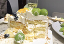 味多美 新鲜蛋糕 生日蛋糕 北京同城配送 水果蛋糕 奶油蛋糕 缤纷盛果 原味蛋糕杂果夹心直径15cm 实拍图