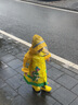 牧萌儿童雨衣男女童幼儿园小童宝宝全身防水男孩雨披 派对恐龙 S 实拍图