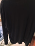 京东京造【液氨抗皱】长袖t恤男纯棉卫衣秋季衣服打底T 黑色 XXL 实拍图