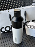 CORKCICLE.保温杯男女士学生高颜值大容量车载不锈钢保冷保冰水杯子礼物 黑白撞色475ml 实拍图