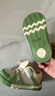 泰兰尼斯春季新款童鞋休闲鞋男童宝宝鞋学步鞋网布透气防滑叫叫鞋 白/绿 单网 20 内长13.5cm适合脚长12.3-12.7cm 实拍图