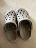 卡骆驰（CROCS）洞洞鞋贝雅男鞋女鞋轻便耐磨一脚蹬拖鞋休闲鞋|10126 卵石色-2V3 36 /37(220mm) 实拍图
