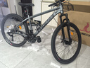 凤凰（Phoenix）山地车自行车成年人男女学生铝合金禧玛诺变速减震油碟山地自行车 深灰/钢架/辐条轮/全轴承 24速进口禧玛诺/26寸 实拍图