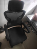 朗域轩品人体工学电竞椅人工力学座椅久坐护腰宿舍游戏电脑椅子可躺写字椅 【升级四向腰托】骁骑黑丨乳胶-3级气杆-脚踏 120-155度(含) 联动扶手 四向腰托 实拍图