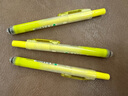 派通（Pentel）SXS15 按动荧光笔 手账记号笔标记笔 伸缩式大容量荧光笔可换芯 4.5mm 黄色 实拍图