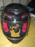 HNJ摩托车头盔男女全盔新3C国标认证四季通用越野机车A1夏季头盔 黑红脉冲（标配透明片) 均码 实拍图