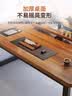 馨美凯电脑桌台式家用简易书桌办公桌简约现代工作台租房卧室学习写字桌 【单桌1.6cm厚桌面】白架+深胡桃 长80cm*宽60cm*高74cm 实拍图