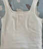 茵曼（INMAN）多色无袖显瘦吊带背心T恤夏季简约休闲百搭圆领上衣 月牙白 XL 实拍图