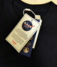NASA GISS重磅260g纯棉短袖t恤男纯色圆领厚实不透纯白打底衫男女体恤上衣 深蓝色 M 体重110-130斤 实拍图