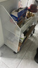 伊思家桌下置物架书本旁书桌文件收纳柜办公桌小推车桌底办公桌书柜可移 两层白色【移动款】大号 实拍图
