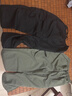 汐嘻裤子男秋冬季休闲裤宽松长裤运动百搭工装多口袋工作耐磨男裤 黑色+军绿 3XL -建议145-160斤左右 实拍图
