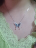 老凤祥 优级翡翠蝴蝶项链女2025新款纯银吊坠实用生日礼物女生送女友 【京东八仓发货】*当/次日达-国风优级翡翠项链 实拍图