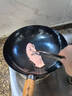 章丘铁锅正宗手工锻打铁锅无涂层物理不粘锅炒锅老式家用炒菜锅厨具轻音 标准版古法原色(未干烧） 30cm 实拍图