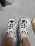 斯凯奇（Skechers）黑白金熊丨男女老爹鞋复古熊猫鞋情侣风潮流增高运动休闲896204 【女款】白色/浅灰色/WLGY(白金) 36 (女36码及以下参考选择大半码) 实拍图